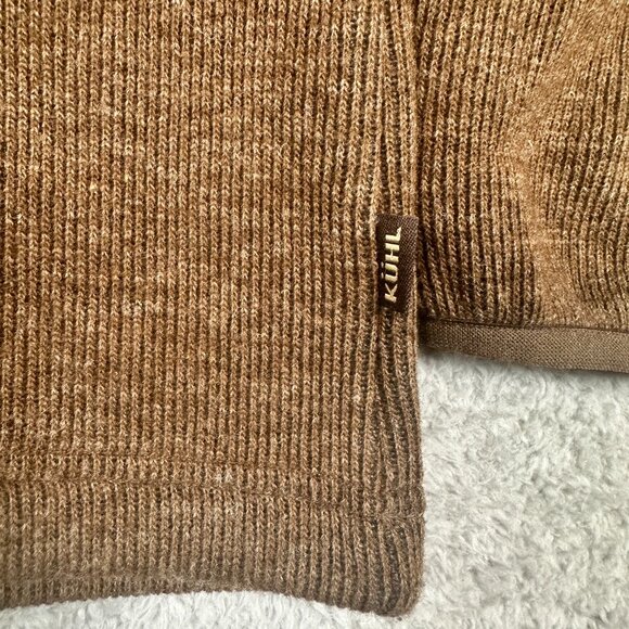 Kuhl ThermoKore 1/4 Zip Brown Pullover Mens Large Sweatshirt Vtg Y2K Size XL - Picture 6 of 14